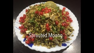 Sprouted Moong Recipe  Healthy Breakfast Recipe  How to make sprouted moong [upl. by Pontone729]