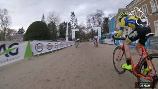 2016 Belgisch kampioenschap Aspiranten Cyclocross Hélécine [upl. by Ujawernalo]