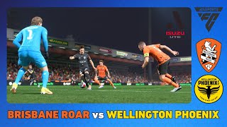 BRISBANE ROAR FC vs WELLINGTON PHOENIX  Australian ALeague Men 202324 [upl. by Hpotsirhc]