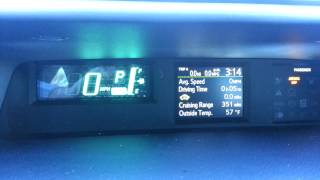 Toyota Prius C How to Change Speedometer mph to km [upl. by Lemraj]