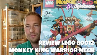 Review LEGO 80012 Monkey King Warrior Mech  LEGO Monkie Kid Theme [upl. by Noryak750]