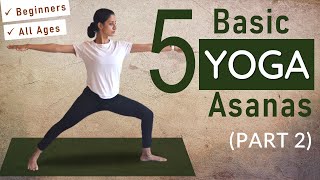 Basic YOGA ASANAS for GOOD HEALTH PART 2  for Beginners and all Age Groups  Yoga at Home [upl. by Torras]