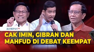 FULL Panas Saling Sindir Debat Muhaimin VS Gibran VS Mahfud MD di Debat Keempat Pilpres 2024 [upl. by Lydia557]