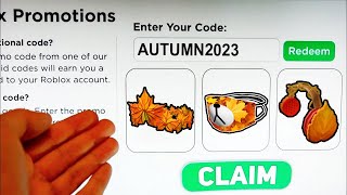 2023 5 NEW ROBLOX PROMO CODES All Free ROBUX Items in SEPTEMBER  EVENT  All Free Items on Roblox [upl. by Parrie]