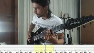 Meshuggah  Demiurge  Standard Tuning Guitar Cover  Play Along Tabs Instrumental [upl. by Eceirtal958]