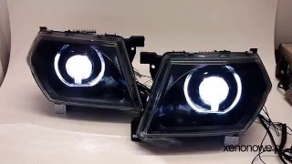 Nissan Patrol Y61 headlamp retrofit  FULL LED [upl. by Ahsemik]