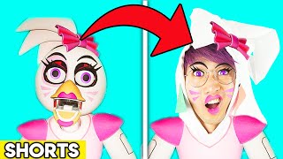 FNAF SECURITY BREACH WITH ZERO BUDGET FUNNY CHICA PARODY BY LANKYBOX shorts TikTok [upl. by Neirol]