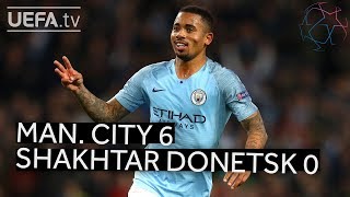 MAN CITY 60 SHAKHTAR DONETSK UCL HIGHLIGHTS [upl. by Debarath]