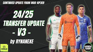 FIFA 22 SQUAD UPDATE 2425 by RYNANEXE for MOD VIP3ER NO EEP MOD  TUTORIAL INSTALL fifa22 [upl. by Saudra]