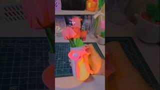 DIY tulip‼️ Paper tulip diy🌷 diy aestheticartandcrafts tulips viralvideo trending [upl. by Wengert]