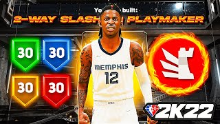 BEST “2WAY SLASHING PLAYMAKER” BUILD in SEASON 3  NBA 2K22 META BUILD [upl. by Anilosi]