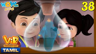 Vir The Robot Boy In Tamil  Pintu Jinn Tamil Cartoon Stories For Kids  WowKidz தமிழ் [upl. by Utir]