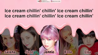 BLACKPINK  Ice Cream with Selena Gomez EASY LYRICSINDO SUB by GOMAWO [upl. by Josephine]