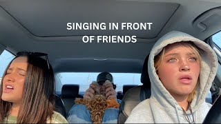 Singing in front of friends and family priceless reactions [upl. by Secnarf]