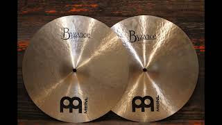 Meinl 15quot Byzance Traditional Medium HiHat Cymbals  13081510g [upl. by Nosyaj235]