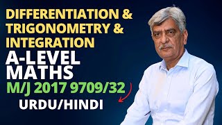 ALevel Maths  DIFFERENTIATION amp TRIGONOMETRY amp INTEGRATION 970932 MJ 2017 Q7 Solution Part 7 [upl. by Dammahum]