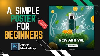 Product Poster in Photoshop  Graphic Use  photoshoptutorial photoshop trending posterdesign [upl. by Delaine504]