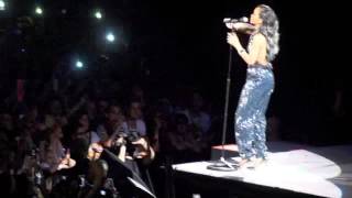 RIHANNA crying on stage  singing live DIAMONDS World Tour Lille Grand Stade [upl. by Valora]