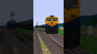 2 DIESEL TRAINS CROSSING EACH OTHER ON SAME TRACK train [upl. by Eirlav]