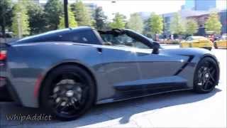 WhipAddict C7 Corvette Stingray on 21quot  22quot Forgiatos at Caffeine and Exotics [upl. by Etezzil203]