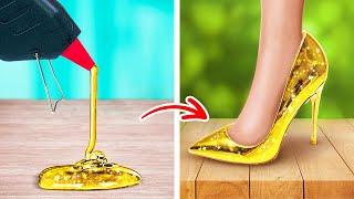 Easy DIY Feet Hacks 🔥 🌟Golden Up Your Feet [upl. by Arykat]