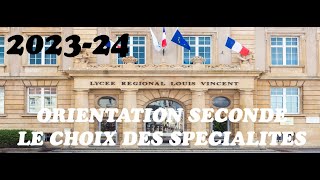 Lorientation à la fin de la classe de seconde en 2024 [upl. by Brackely]