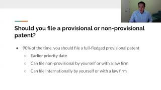 Provisional or NonProvisional Patent Explained  Patent Writing Course [upl. by Chrisy26]