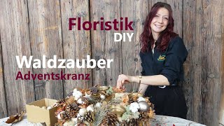 DIYAdventskranz aus natürlichen Materialien [upl. by Nilkcaj]