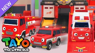 Fire Truck Rescue Mission  RESCUE TAYO  Tayo Rescue Team Toy Song  Tayo the Little Bus [upl. by Haleemaj]