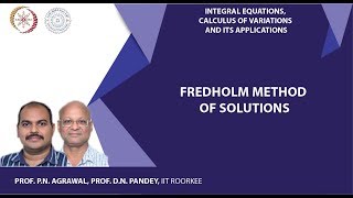 Fredholm method of solutions [upl. by Ocker]