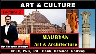 2 Mauryan Art amp Architecture  Art and Culture [upl. by Darnoc]