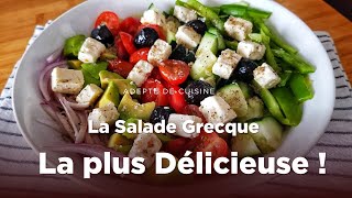 La salade grecque la plus délicieuse   ASMR  Salade athénienne facile et délicieuse [upl. by Drahnreb251]