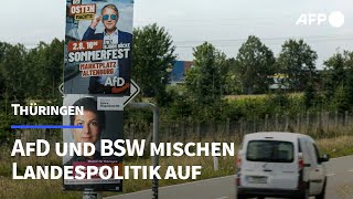 ThüringenWahl AfD und BSW dürften Landespolitik umkrempeln  AFP [upl. by Bradwell]