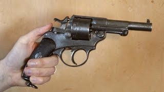 A look at an antique French 1873 revolver with firing demonstration [upl. by Henni258]