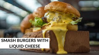 Smash Burgers with Liquid Cheese by Mike Reid [upl. by Kries]