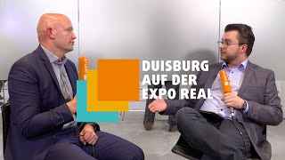 DUISBURG AUF DER EXPO REAL 2023  INTERVIEW MIT JENS SPERKE  FLÄCHENENTWICKLUNG GEBAG [upl. by Colton]