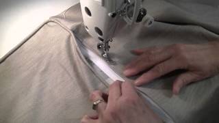 How to Sew a Zipper in a Pillow with Piping  Part 2 [upl. by Carleen]