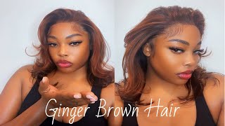 Ginger Brow Hair Colour  Perfect For Fall  From Black To Ginger  Beginners Friendly [upl. by Erhard]