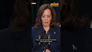 Kamala Harris reacts to Hamas Leader Yahya Sinwars killing [upl. by Adeys]