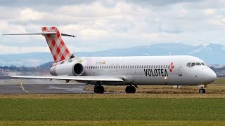 EIFGH Volotea Boeing 717 Departing ClermontFd Auvergne Airport [upl. by Annirak]