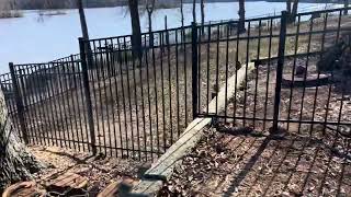 Navigating a fence over a tricky retaining wall [upl. by Arotak396]