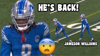 Jameson Williams 2023 NFL Debut 🔥 Lions Vs Panthers 2023 highlights  NFL Week 5 [upl. by Icak651]