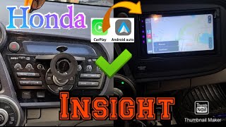 20102014 Honda Insight How to remove radio Apple carplay android auto Metra kit reverse camera [upl. by Enahc]