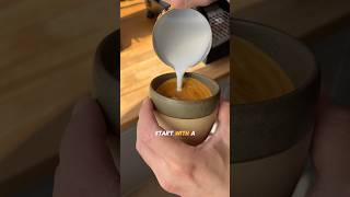 Easy Latte Art lines tutorial Subscribe for daily original content latteart specialtycoffee [upl. by Cordle]