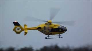 Landung im Regen von Christoph 70 EC135 DHSHP Flugplatz Schöngleina [upl. by Caryn311]