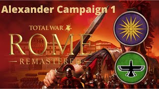 The Trials of Parmenion  Total War Rome Remastered Alexander Campaign 1 [upl. by Annuahsal647]