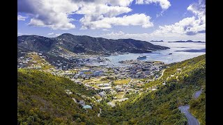 Playas de arena blanca y montañas verdes en Tortola British Virgin Islands [upl. by Krenn]