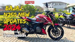 New Pulsar N250 2024 Launched With New Updates  Detail walkaround Review  with new colour option [upl. by Binnie912]