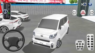 car for parking Kia Ray mini car 3d driving class simulation  android gameplay video  2024 [upl. by Jahdol]