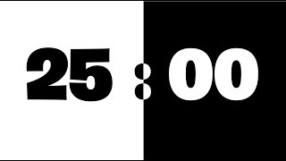 ⏳🔔 Temporizador de 25 Minutos De la Claridad a la Acción  El Temporizador 🕒⬜⬛ [upl. by Yevad565]